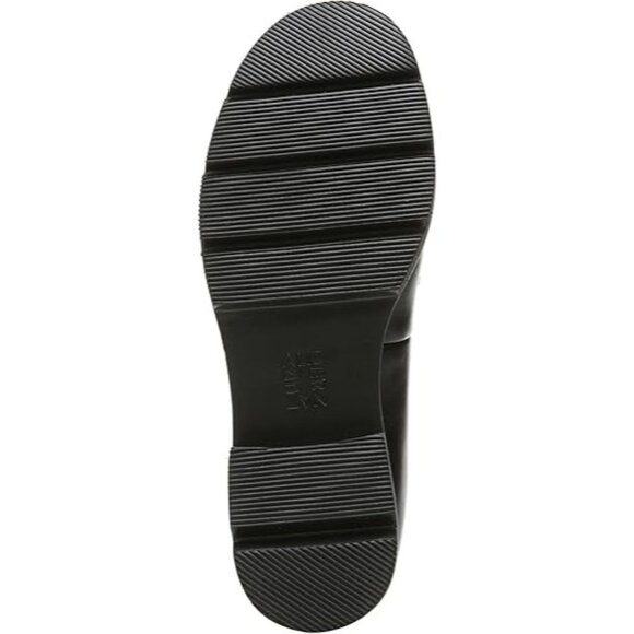 Naturalizer Cabaret Lug Sole Loafers - Black Faux Leather - Picture 4 of 6